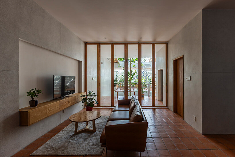 movable partitions further dissolve the boundary between indoor and outdoor spaces