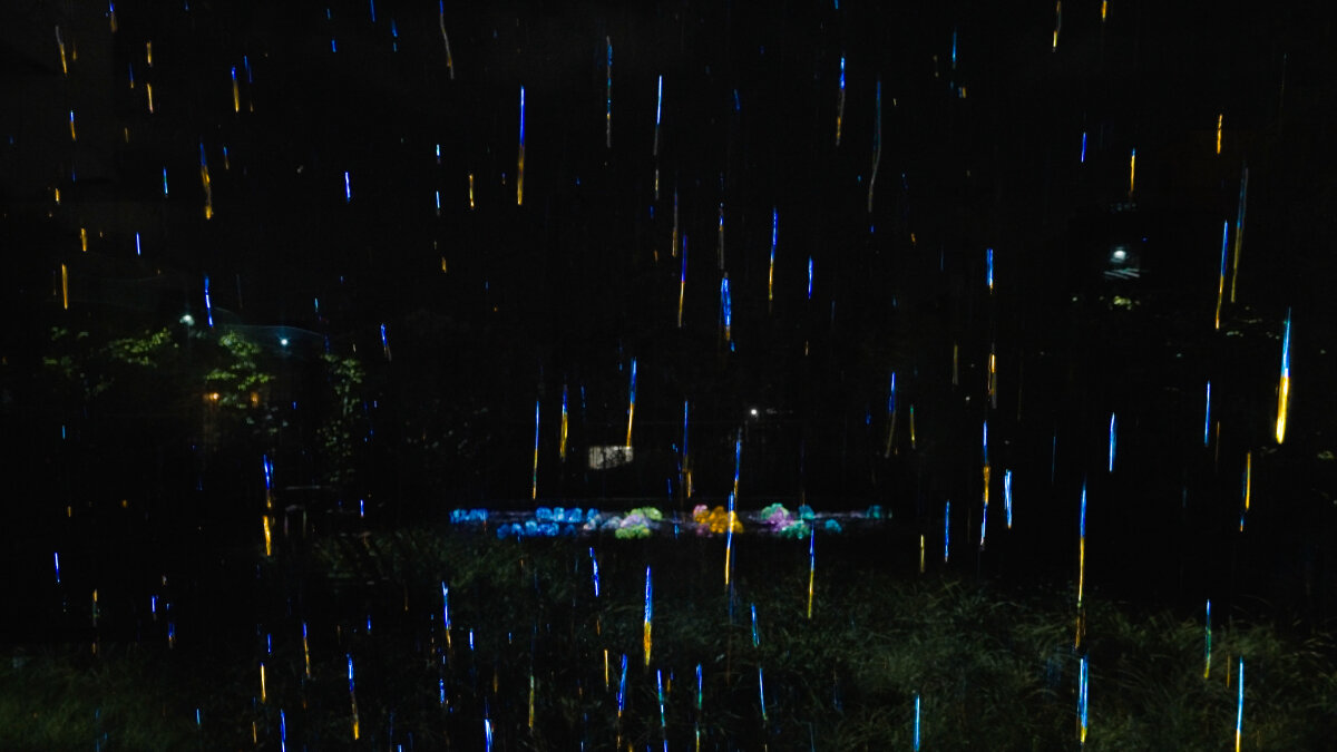 teamLAB channels wind, rain, and sun for luminous installations in japan
