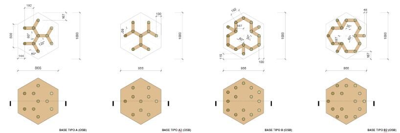 modules types of the UnSoiled Pavilion
