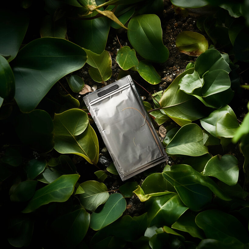 at the end of their lifecycle, users can remove the vacuum-sealed casing to begin degradation