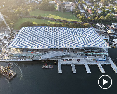 3XN architects, in association with BVN and aspect studios, completes rooftop of new sydney fish market