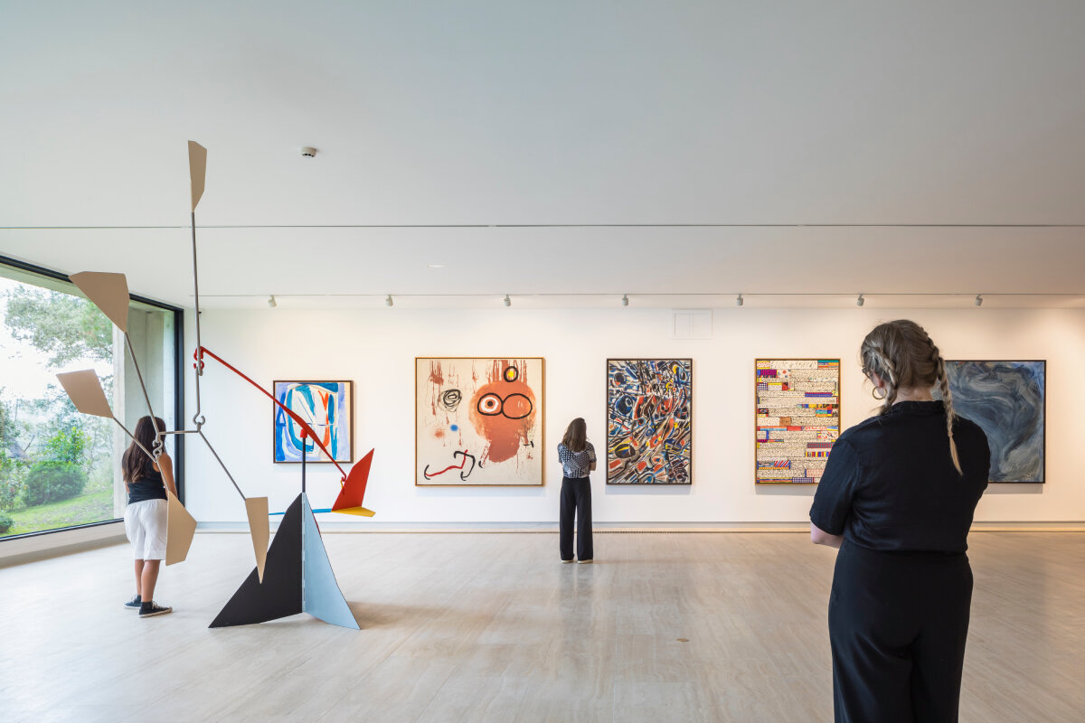 silvio d'ascia carves gallery extension beneath stone walls of fondation maeght in france 