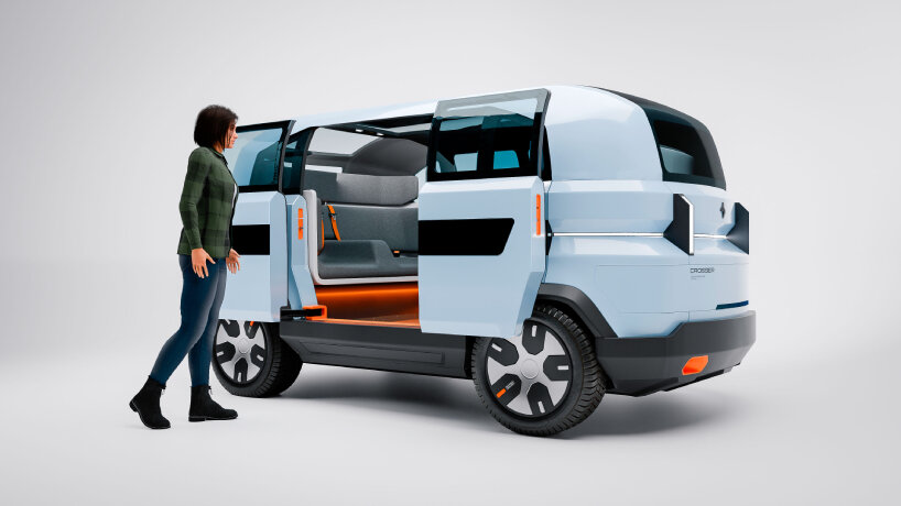 each passenger has access to a ‘stop’ button above their seat in case of an emergency