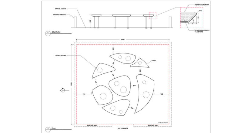 plan - section | illustration by O&O Studio