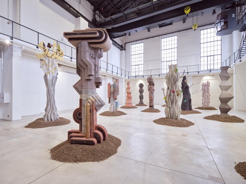 matyáš chochola's 3D printed concrete sculptures evoke baroque & sci-fi ruins in trutnov