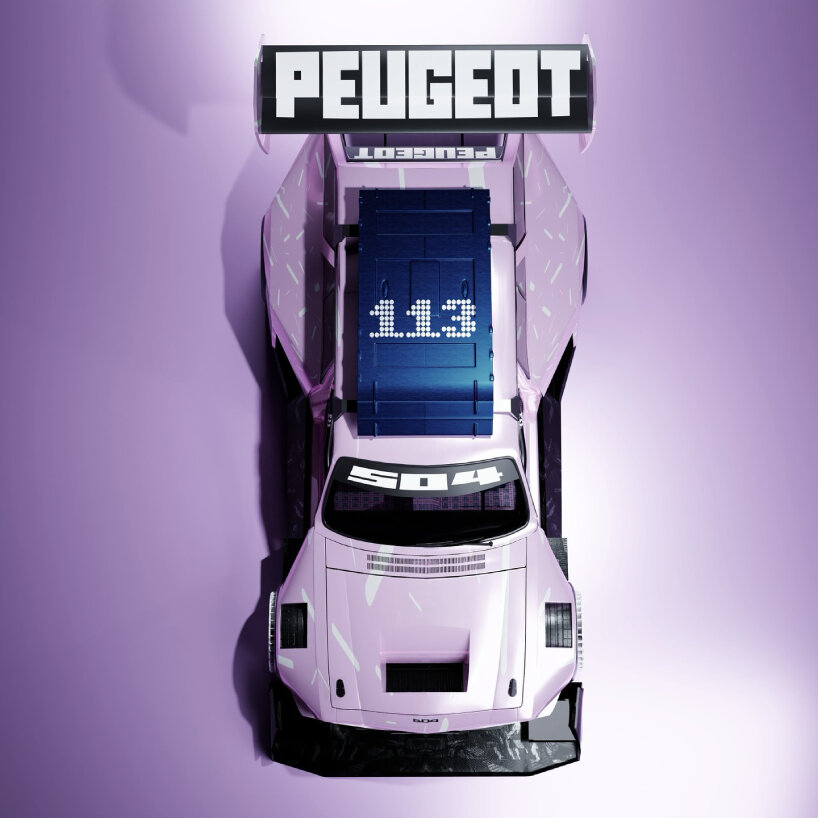 pink peugeot 504 coupe