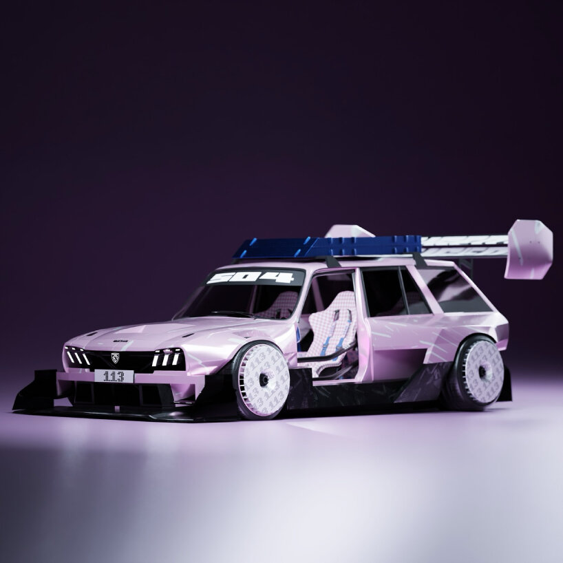 pink peugeot 504 coupe