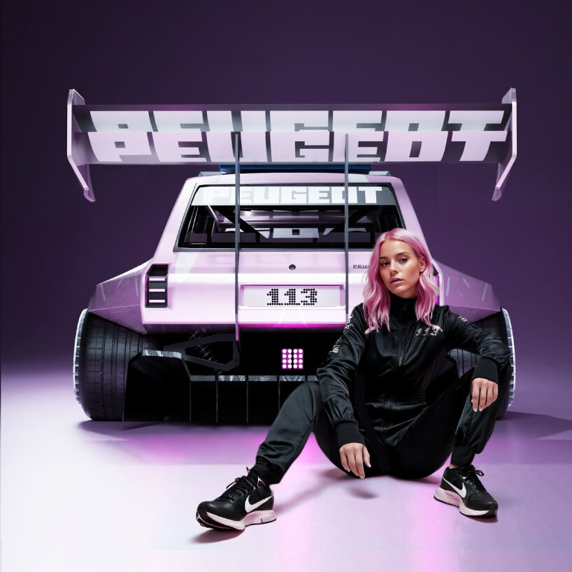 pink peugeot 504 coupe