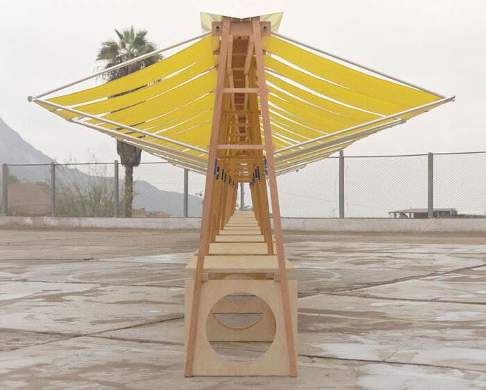 sobremesas: an elongated modular table system that promotes communal dining in peru
