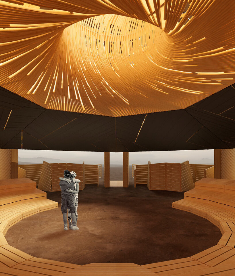 miguel arraiz's burning man 2025 temple is a fragmented geological sanctuary for healing