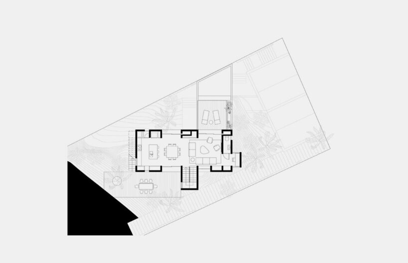 house 1 first floor plan by Ana Nuño de Buen and Palma