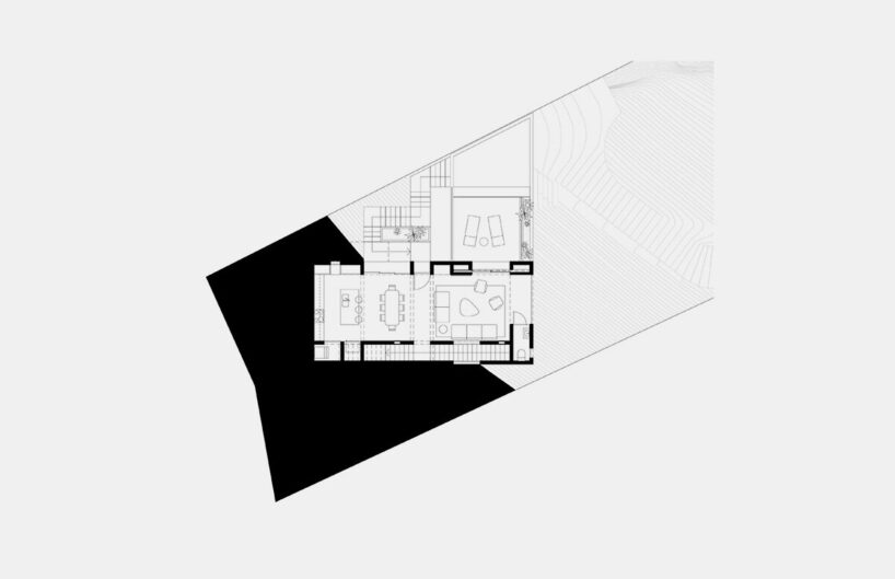 house 2 first floor plan by Ana Nuño de Buen and Palma