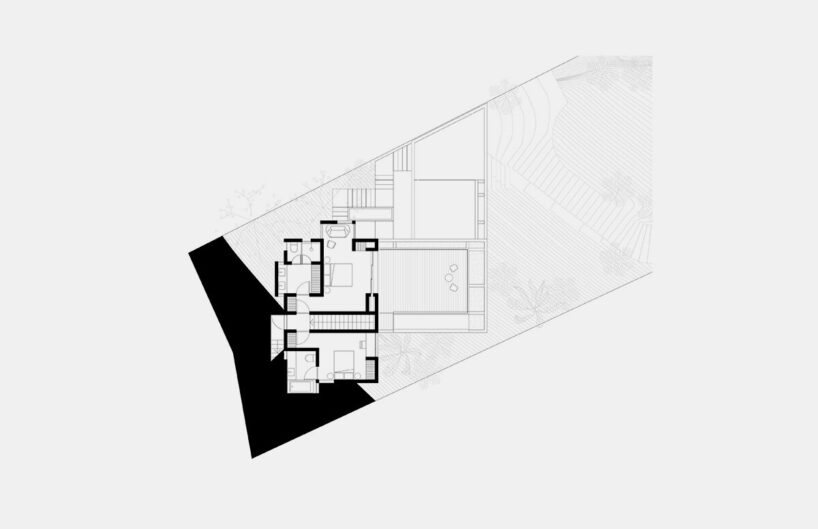house 2 second floor plan by Ana Nuño de Buen and Palma