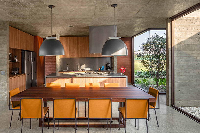 wooden details complete the interior