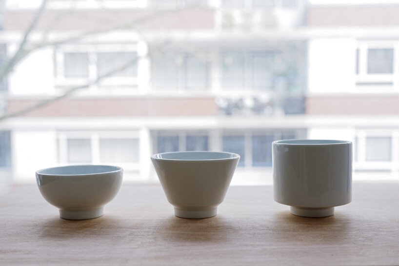 view of the different Corcelain sizes