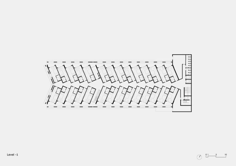level -1 plan by Davide Macullo Architects