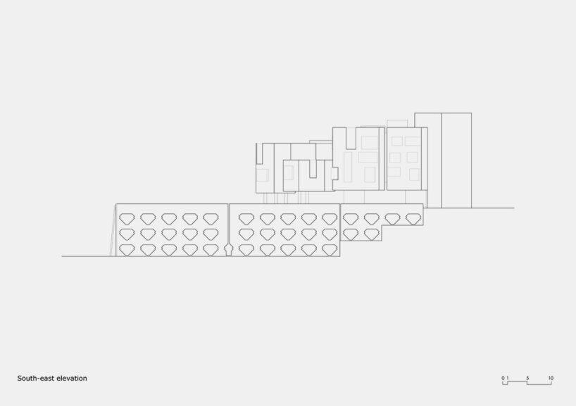 south-east elevation by Davide Macullo Architects