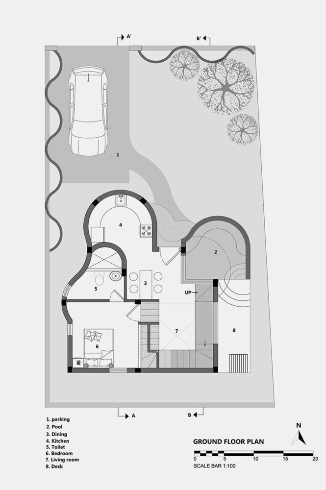 ground floor plan by Art & Architecture