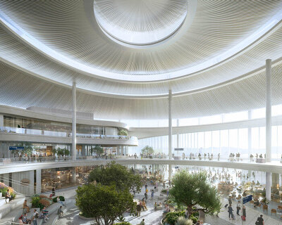 k-studio, grimshaw and haptic draw from athens' layered history with new airport expansion