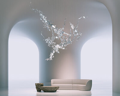 lasvit’s glass & light installation helps recharge energy amidst the rush of milan design week