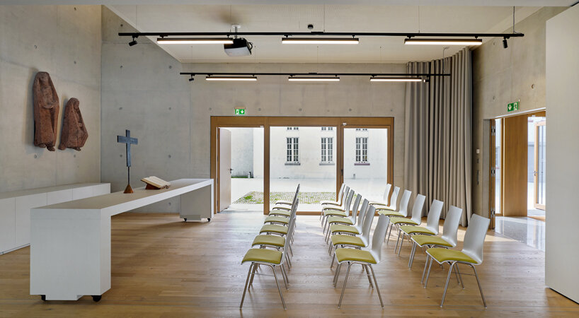 flexible seating in the parish hall