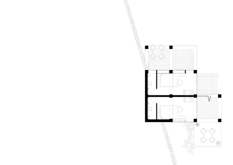 Meraki Hotel, lowest level floor plan