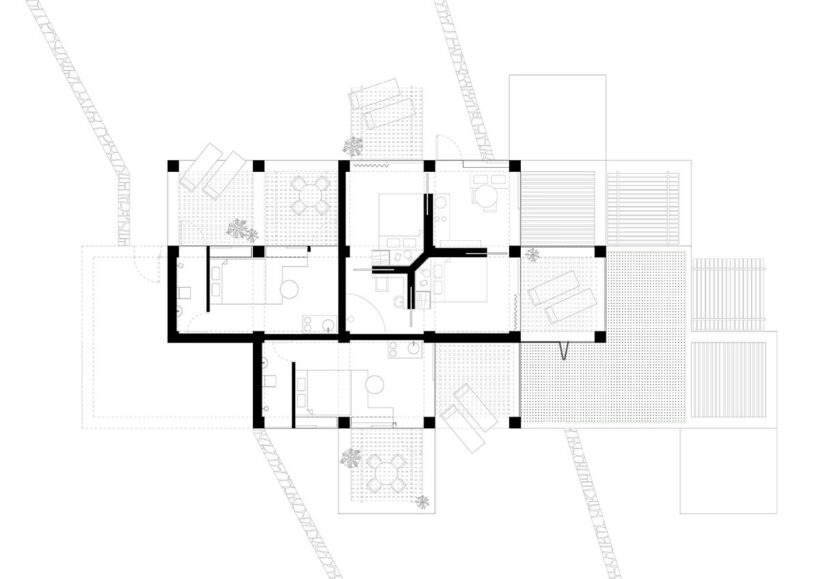 Meraki Hotel, mid level floor plan