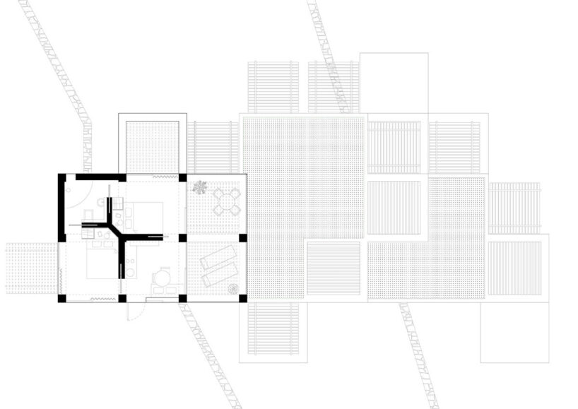 Meraki Hotel, upper level floor plan