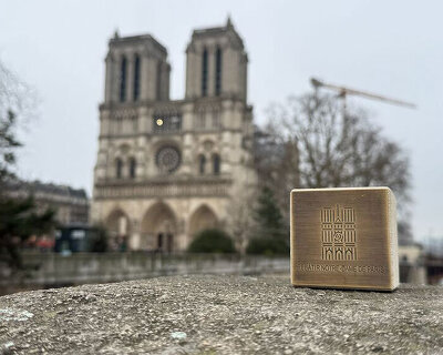 own an original stone from the facade of the notre-dame cathedral in paris