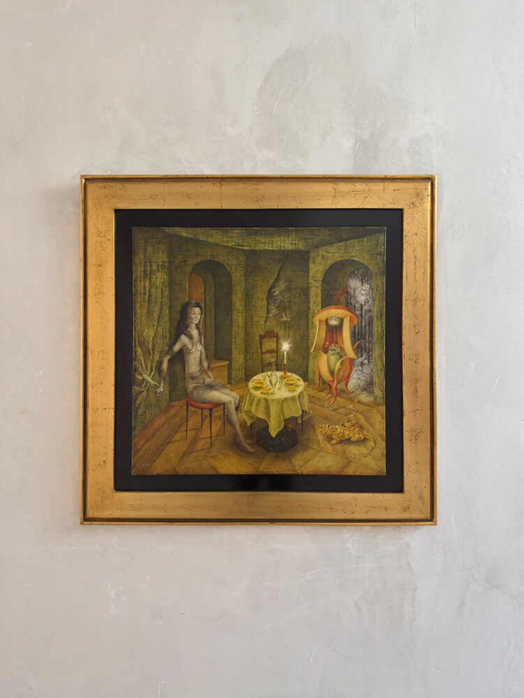 Remedios Varo, Visita inesperada (El visitante), 1958