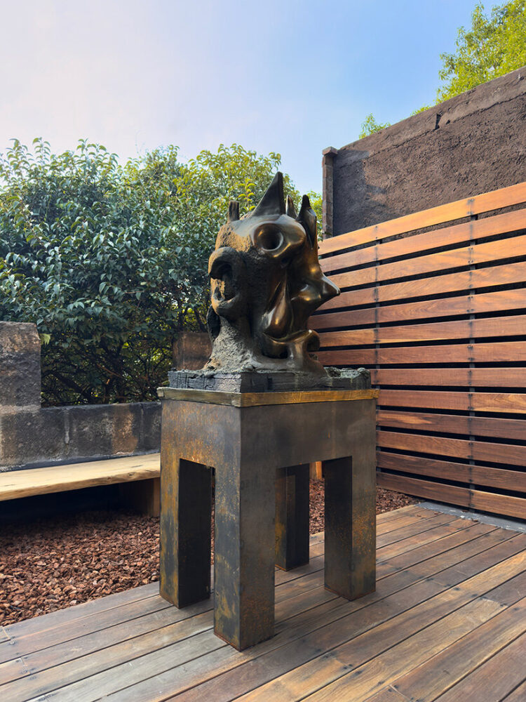 Nicole Eisenmann, Head with Demon, 2018