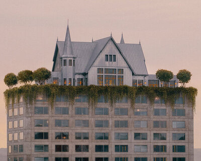 philippe starck tops maison heler hotel with surreal 19th-century house in metz, france