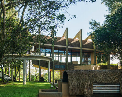 RAD+ar's chapel and villa complex in rural indonesia is a spiritual sanctuary