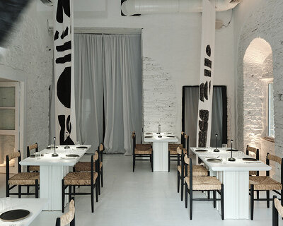 saint of athens revives century-old cycladic building as sunlit bar-restaurant in syros