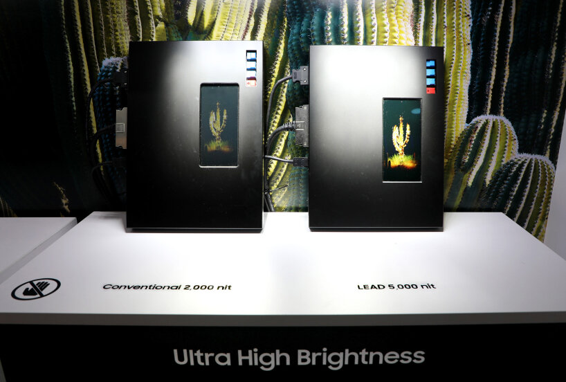 exhibit showcasing the series' peak brightness of up to 5,000 nits