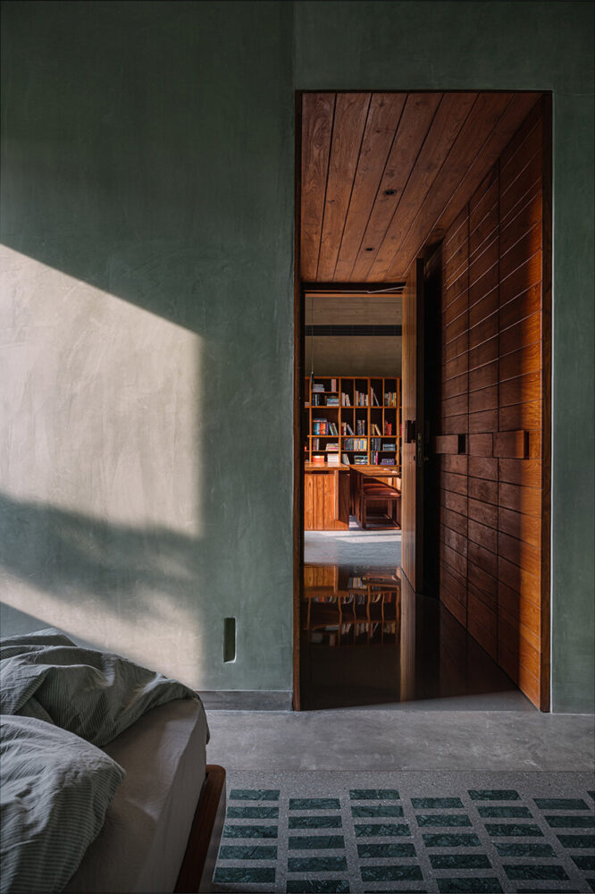 each space establishes its own relationship with the trees outside