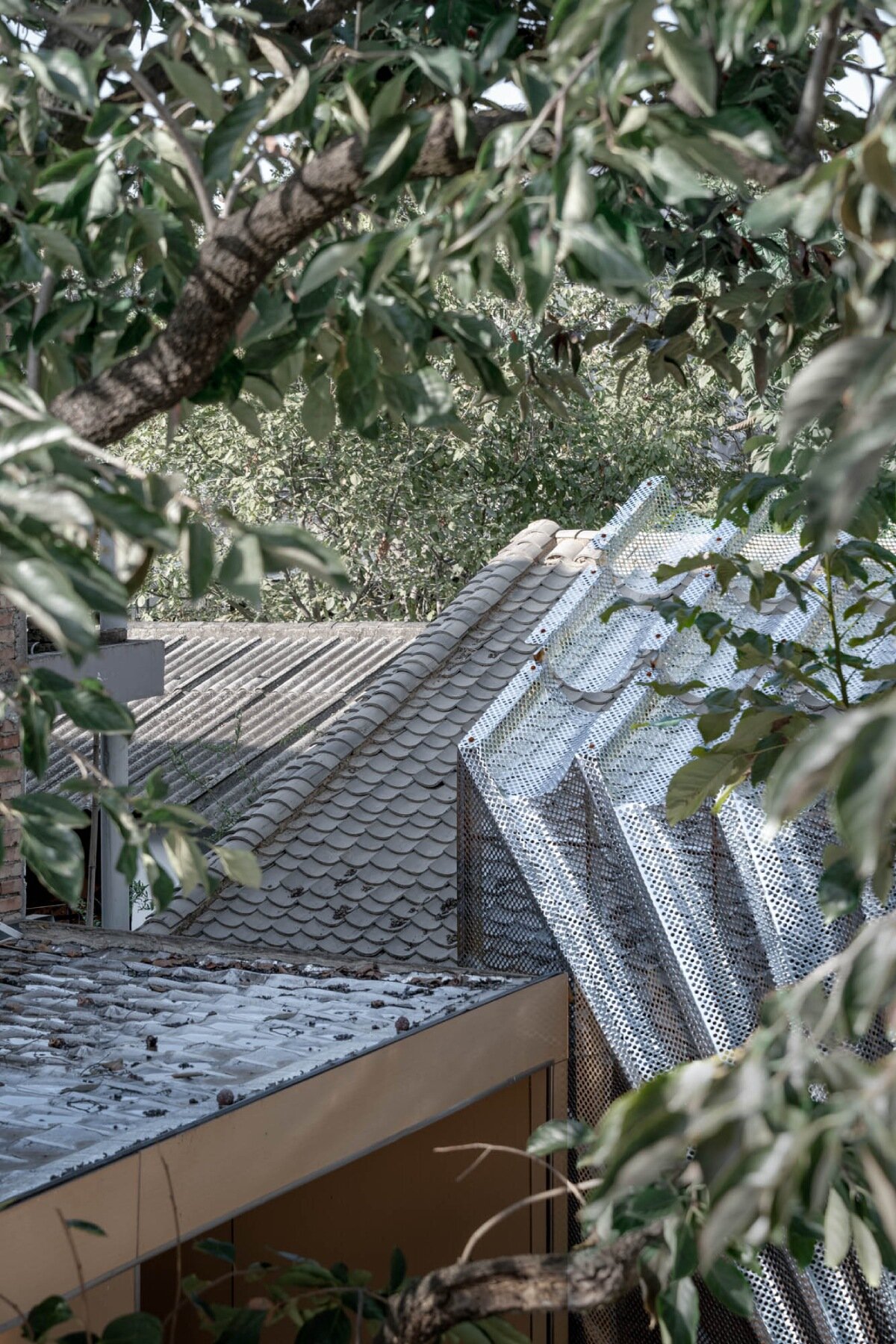 steel mesh curtain veiling daipu architects' china culture hall doubles as rain collecting device