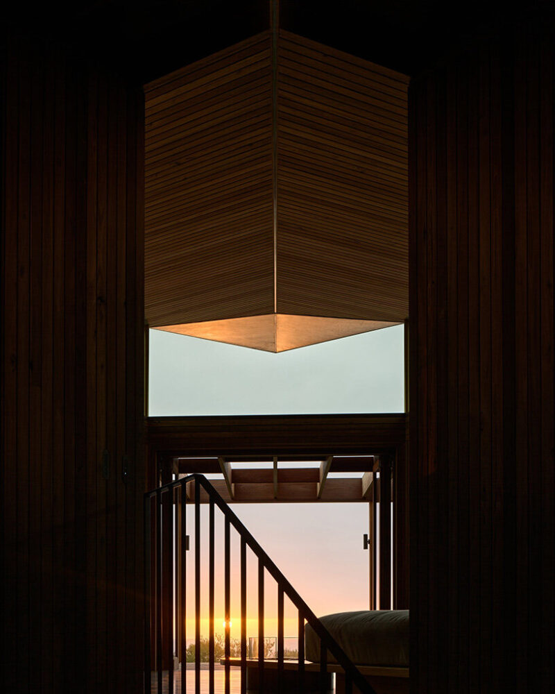 connecting the house back to the land