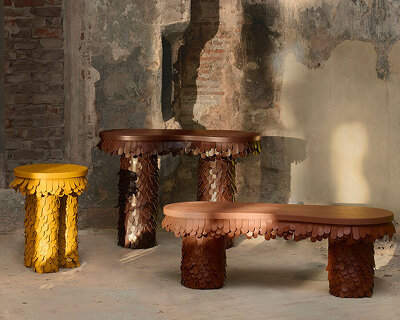 bohinc studio unveils feathered betsy furniture collection for uniqka at milan design week