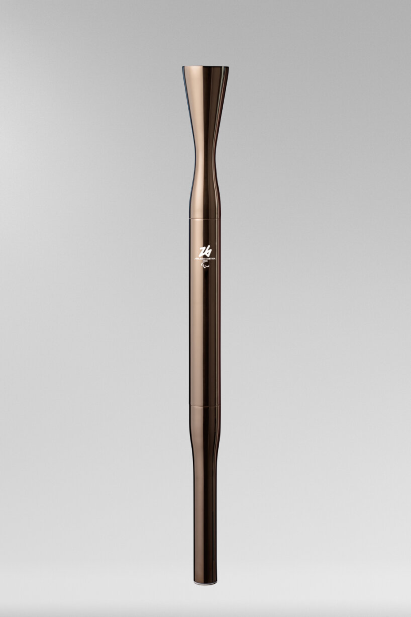 Paralympic torch design, finished in a color called Mountains of Light
