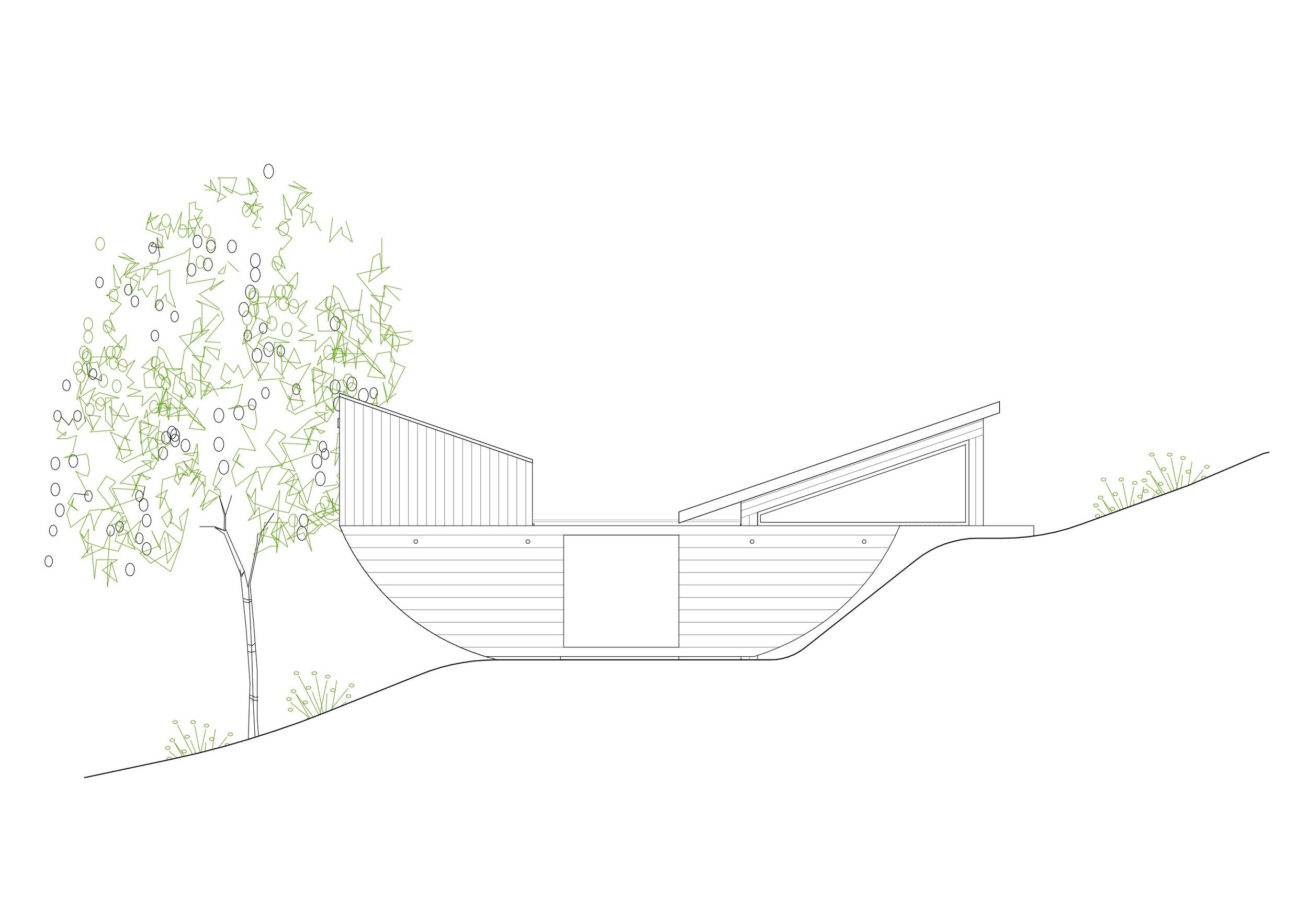 elevation east