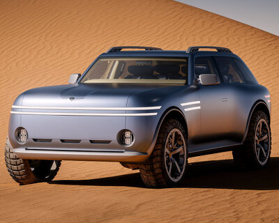 genesis X gran equator SUV embeds circular dials on dashboard inspired by vintage camera