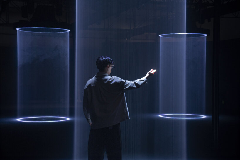 interactive light sculptures google