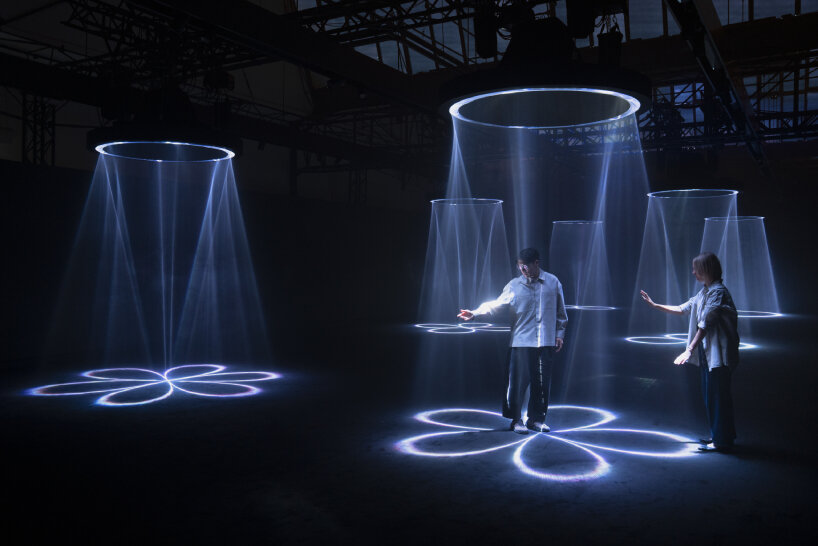 interactive light sculptures google