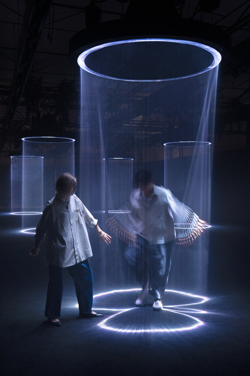 interactive light sculptures google