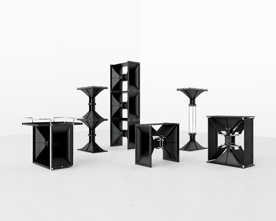 horn series by juyong shim turns discarded speaker components into sculptural furniture