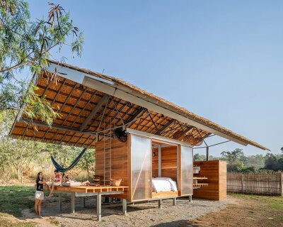 imaginary objects builds child-sized, treehouse-inspired 'kid cabin' in thailand