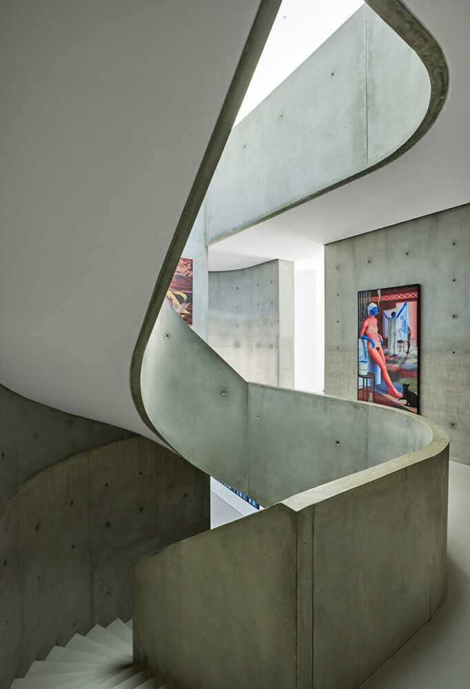 carved in poured concrete