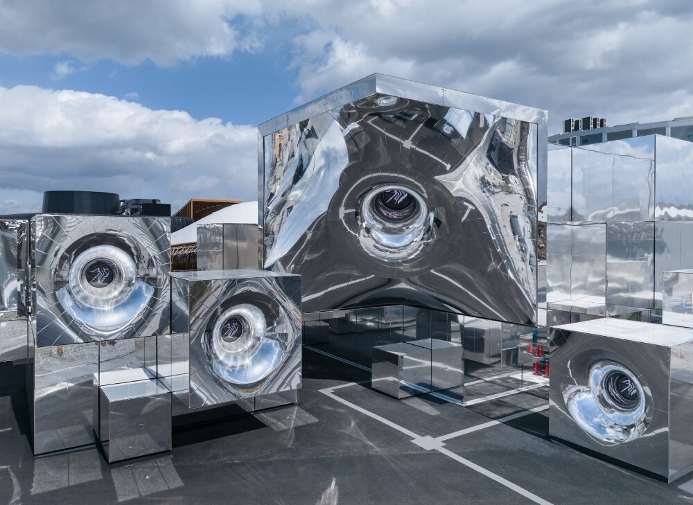 NOIZ’s reflective, voxel-based pavilion blurs physical and digital at expo 2025 osaka