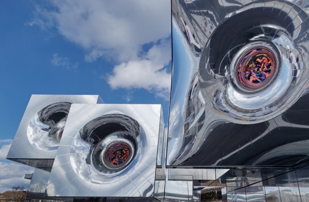 NOIZ’s reflective, voxel-based pavilion blurs physical and digital at expo 2025 osaka